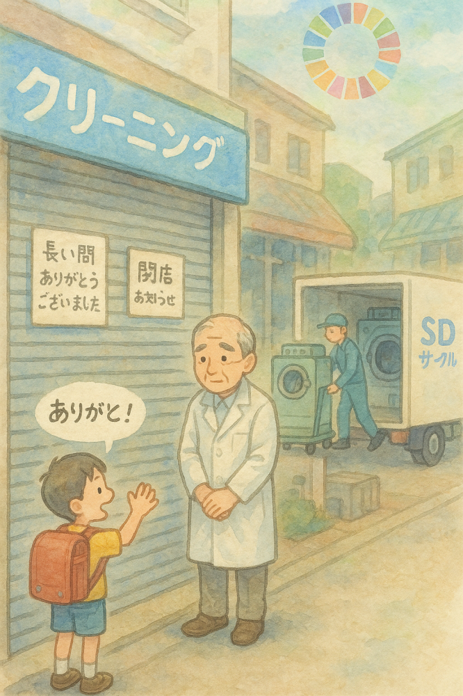 クリーニング屋廃業
